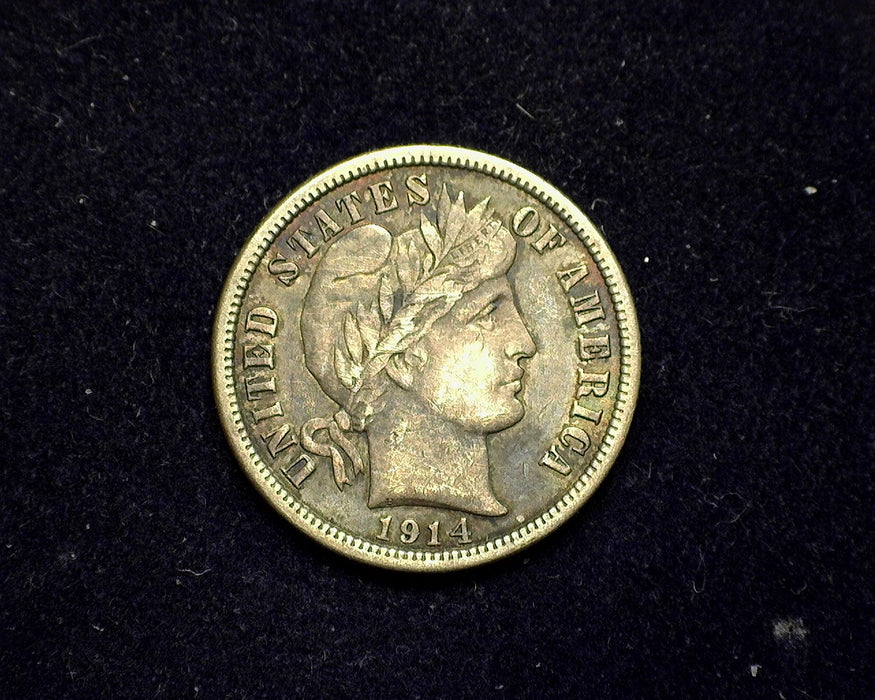 1914 Barber Dime VF - US Coin