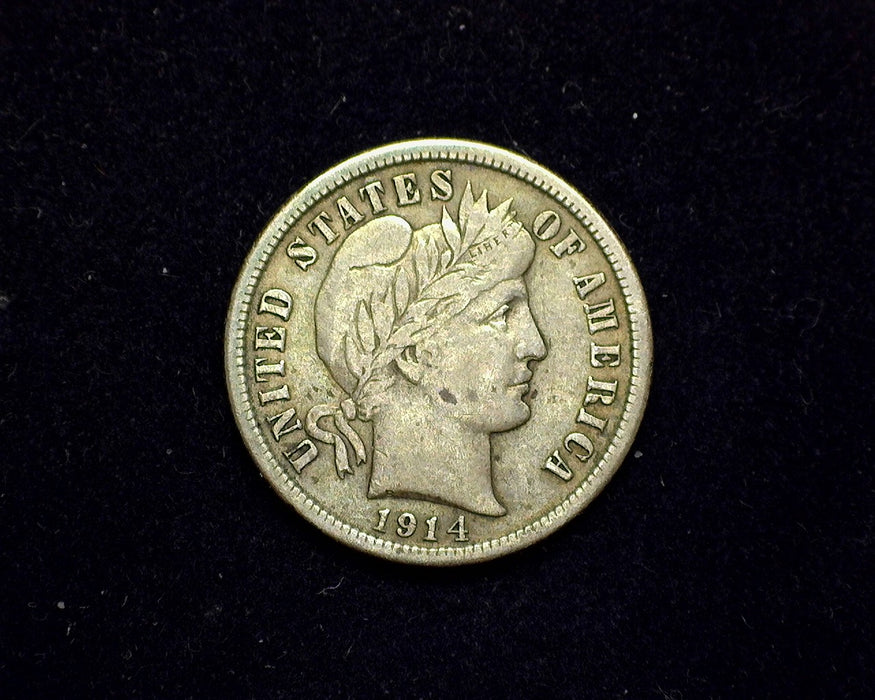 1914 Barber Dime VF - US Coin