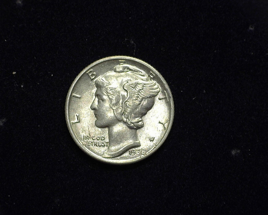 1938 Mercury Dime AU - US Coin