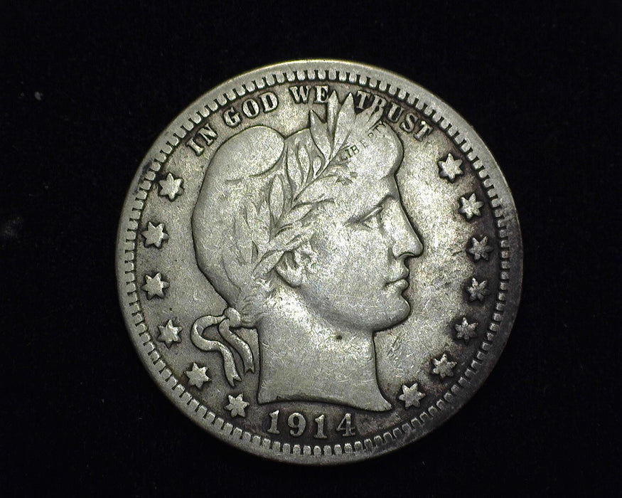 1914 Barber Quarter F - US Coin