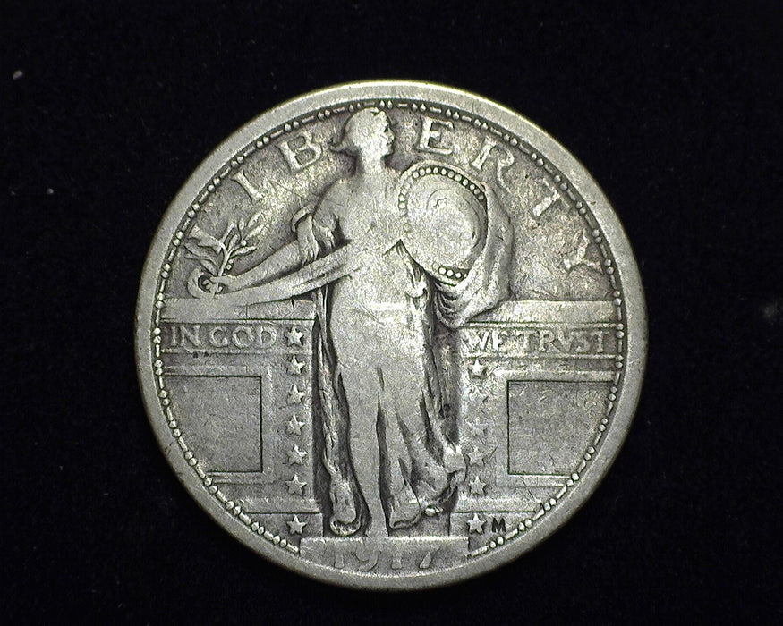 1917 Type 1 Standing Liberty Quarter F - US Coin