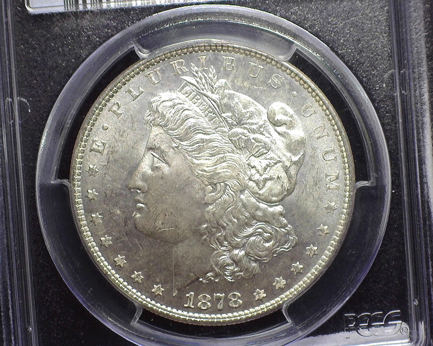 1878 8TF Morgan Dollar PCGS - MS63 - US Coin