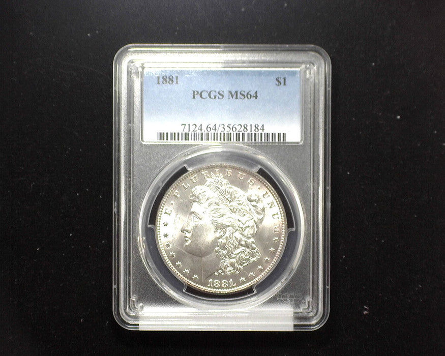 1881 Morgan Dollar PCGS - MS64 - US Coin