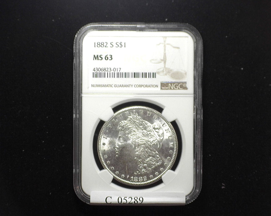 1882 S Morgan Dollar NGC - MS63 - US Coin