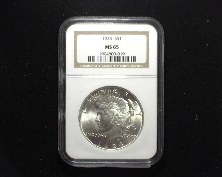 1924 Peace Dollar NGC - MS65 - US Coin