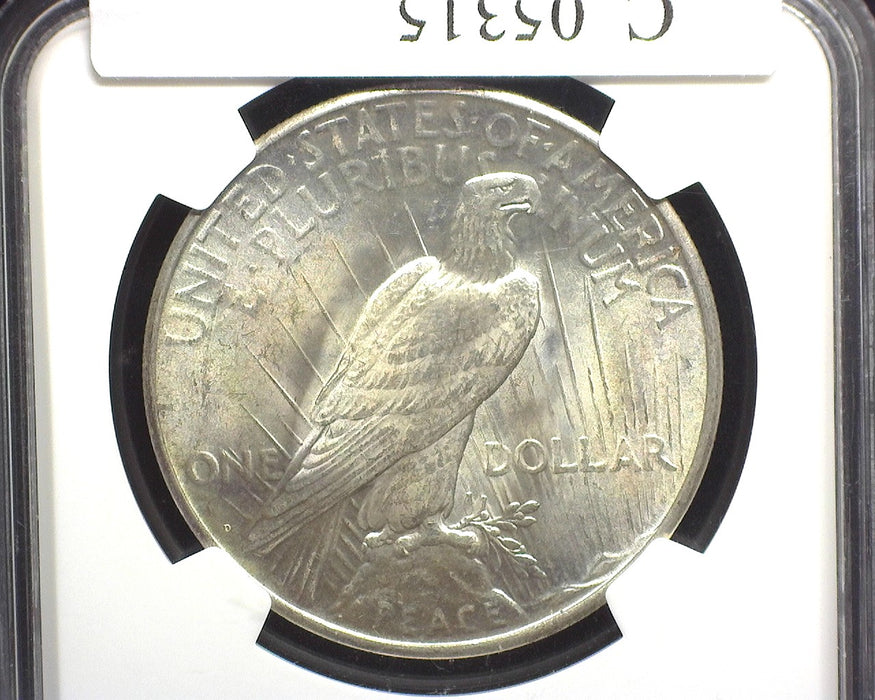 1934 D Peace Dollar NGC - MS62 - US Coin