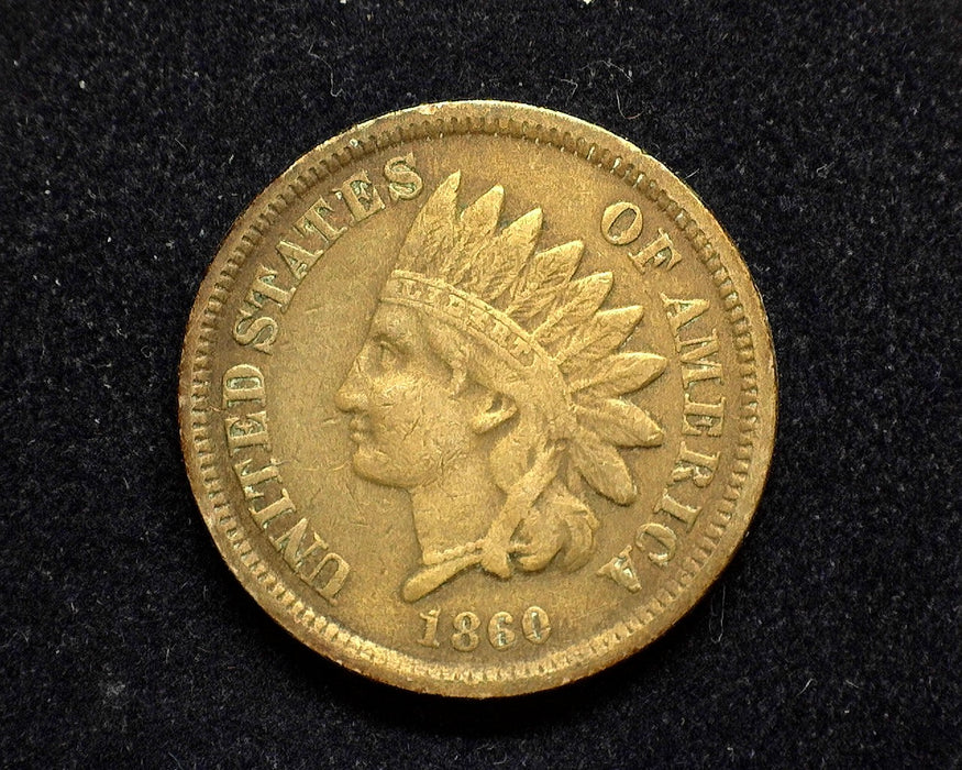 1860 Indian Head Penny/Cent F - US Coin