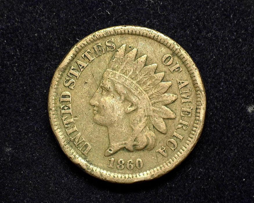 1860 Indian Head Penny/Cent F - US Coin