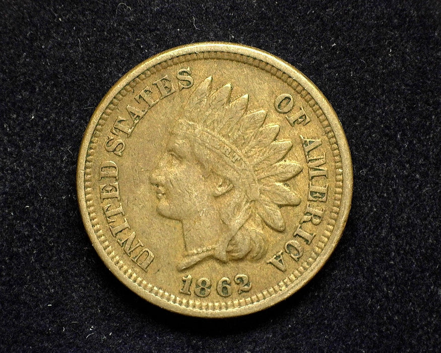 1862 Indian Head Penny/Cent F - US Coin