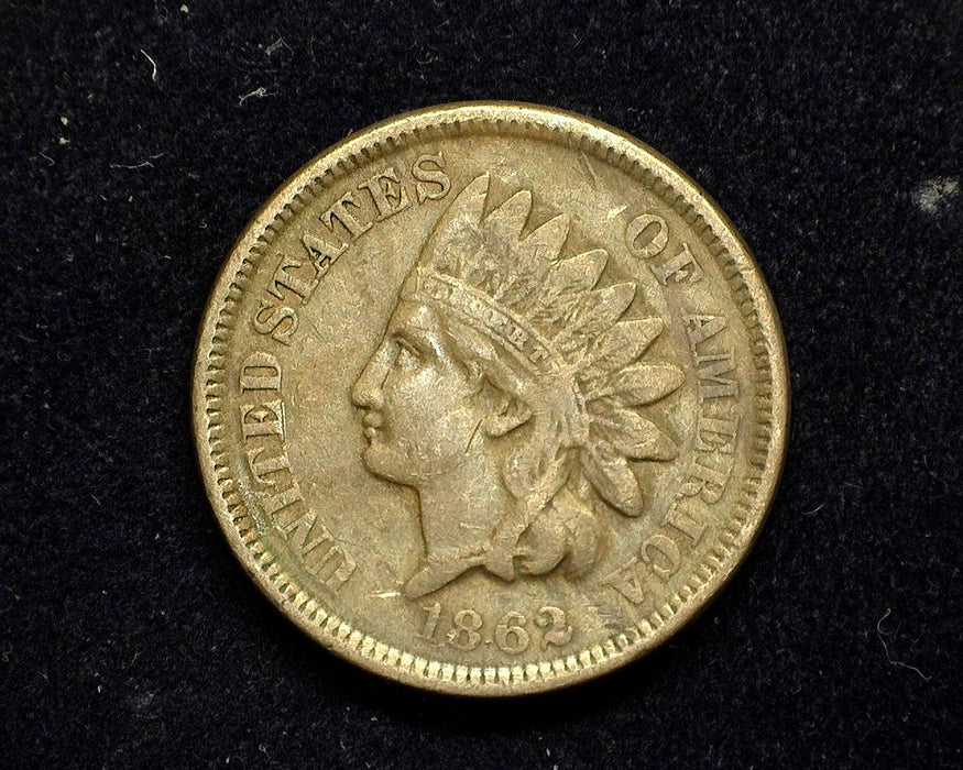 1862 Indian Head Penny/Cent F - US Coin