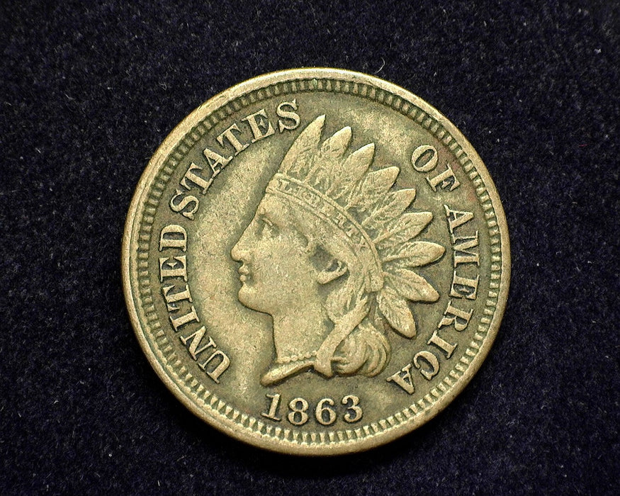 1863 Indian Head Penny/Cent F - US Coin