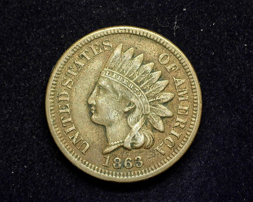 1863 Indian Head Penny/Cent VF - US Coin