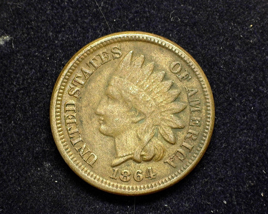 1864 CN Indian Head Penny/Cent F - US Coin