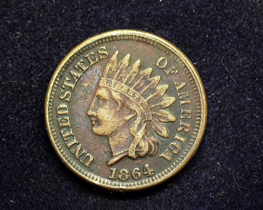 1864 CN Indian Head Penny/Cent VF Dark - US Coin