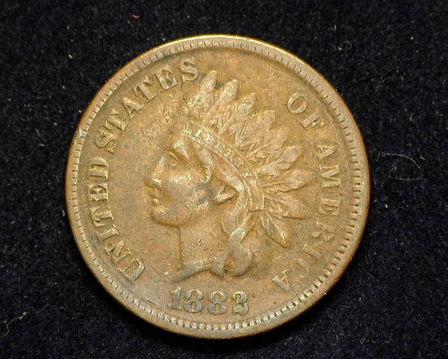 1882 Indian Head Penny/Cent F - US Coin