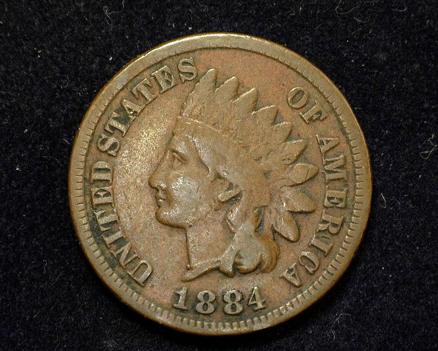 1884 Indian Head Penny/Cent VG - US Coin