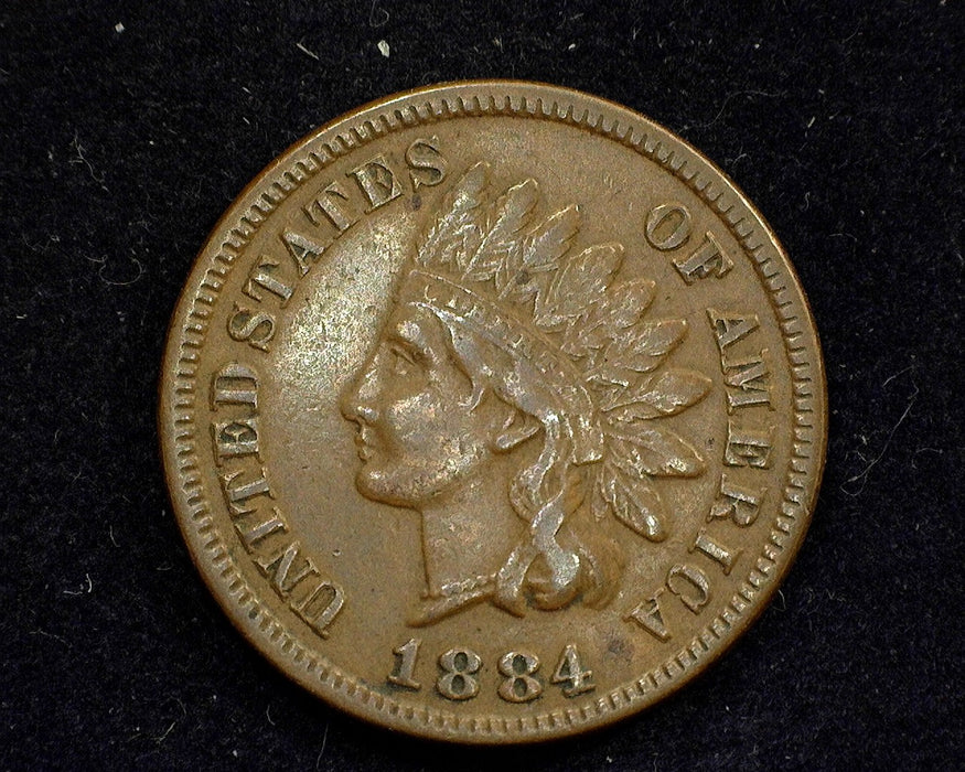 1884 Indian Head Penny/Cent VF/XF - US Coin