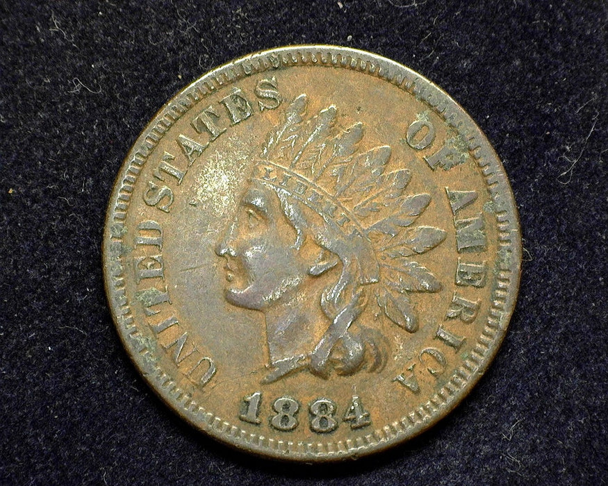 1884 Indian Head Penny/Cent VF/XF - US Coin