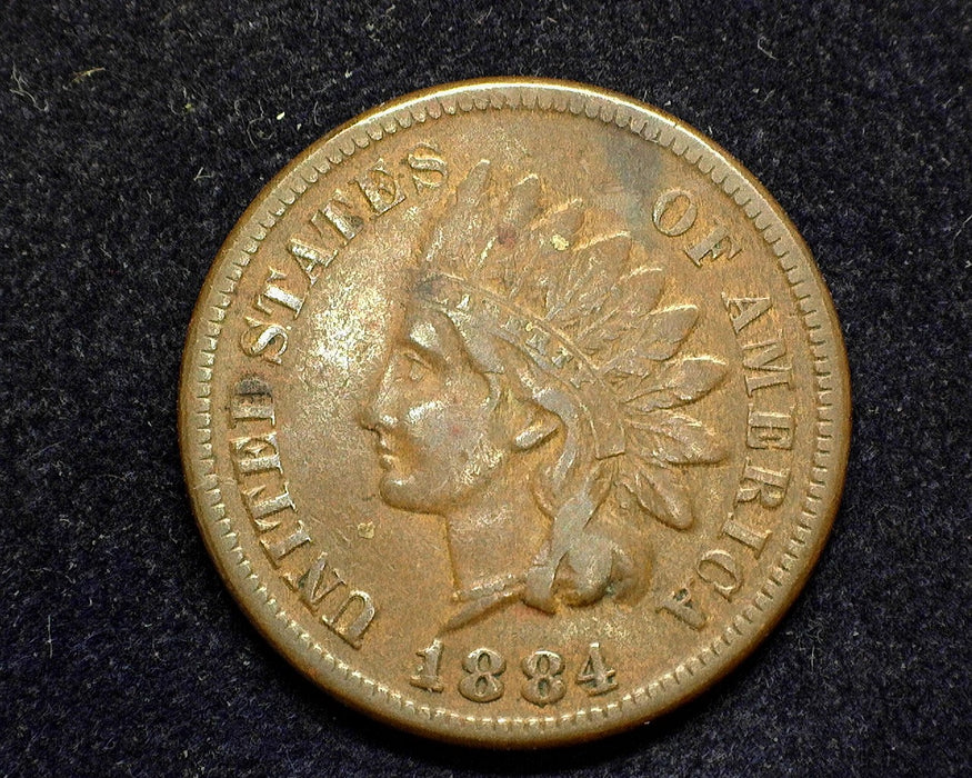 1884 Indian Head Penny/Cent VF - US Coin