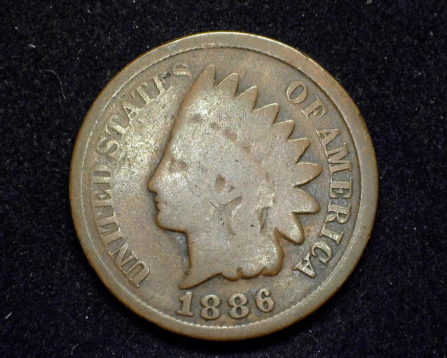 1886 Type 2 Indian Head Penny/Cent G - US Coin