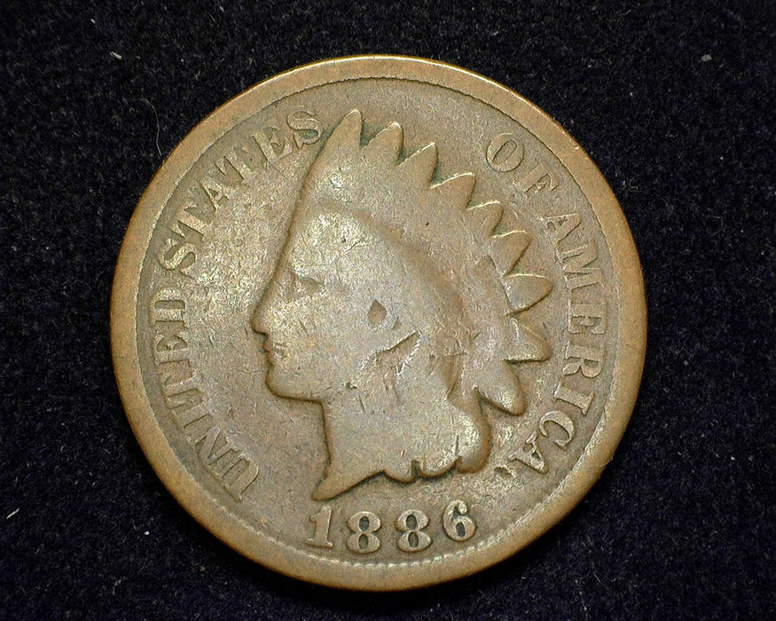 1886 Type 2 Indian Head Penny/Cent G - US Coin