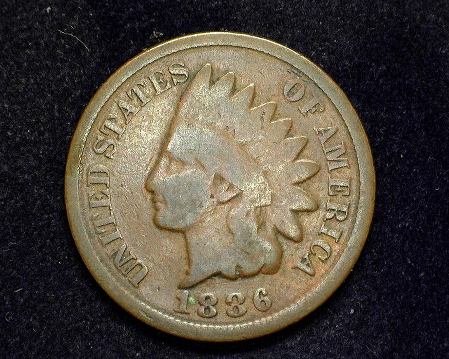 1886 Type 2 Indian Head Penny/Cent G - US Coin