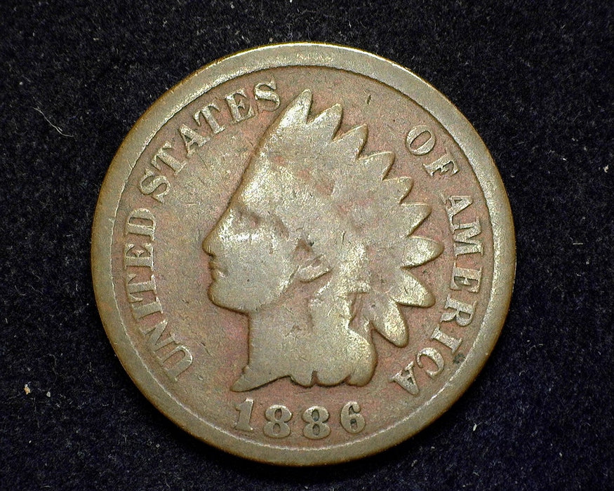 1886 Type 2 Indian Head Penny/Cent G - US Coin