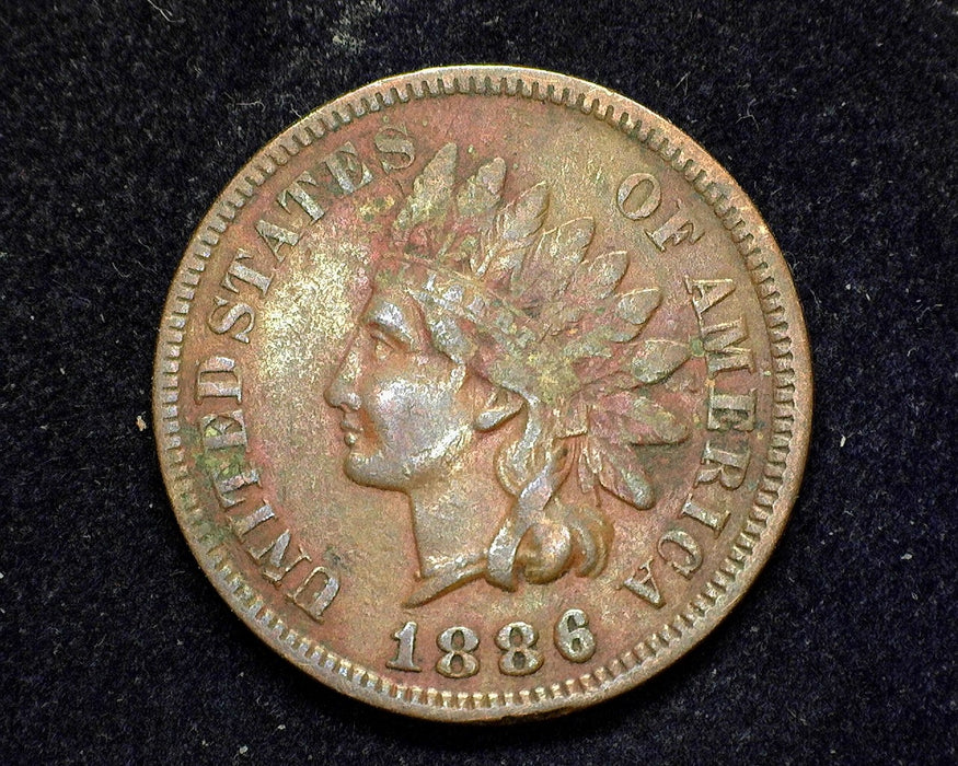 1886 Indian Head Penny/Cent VF - US Coin