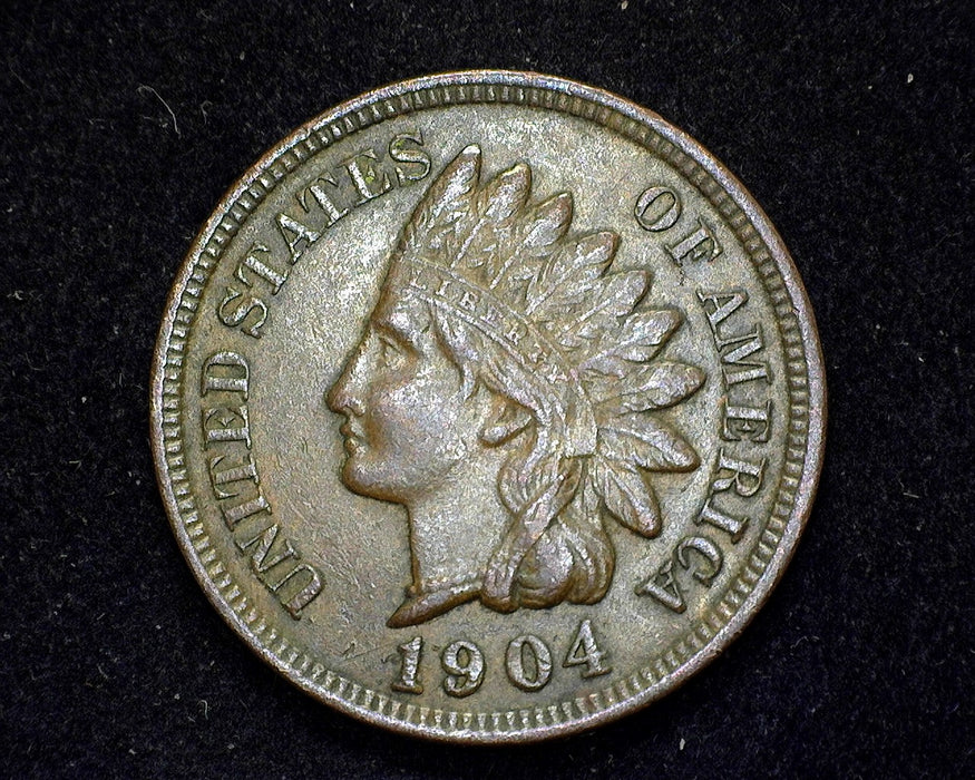 1904 Indian Head Penny/Cent XF - US Coin