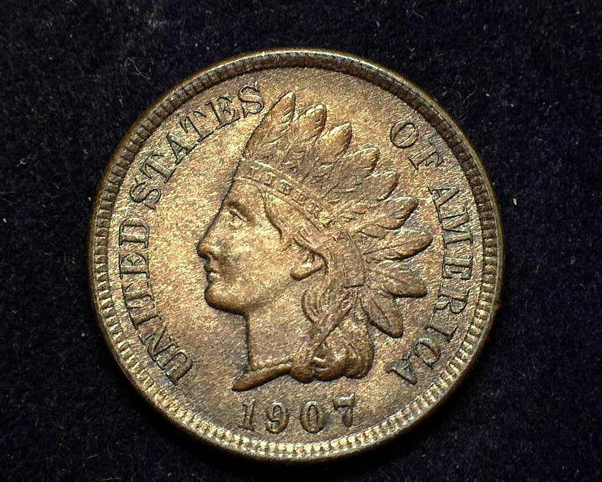 1907 Indian Head Penny/Cent UNC - US Coin