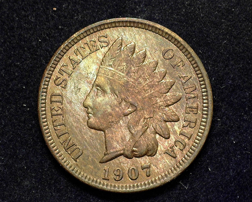 1907 Indian Head Penny/Cent UNC - US Coin