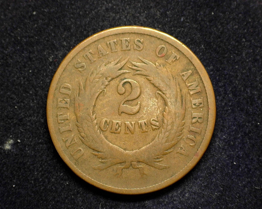 1868 Two Cent Piece G - US Coin