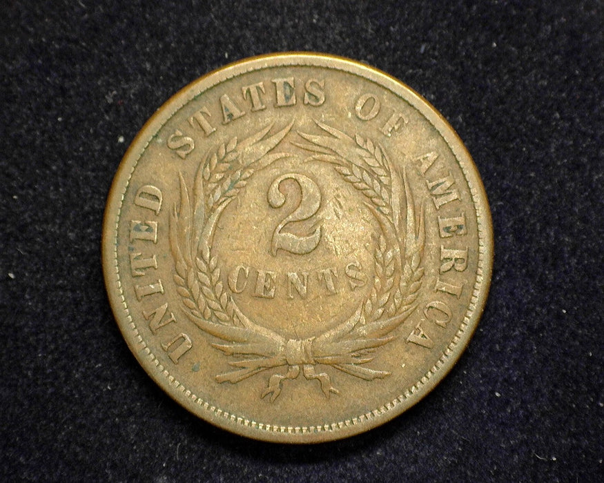 1867 Two Cent Piece VG/F - US Coin