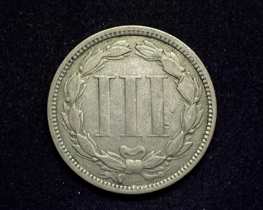 1873 Three Cent Nickel F - US Coin