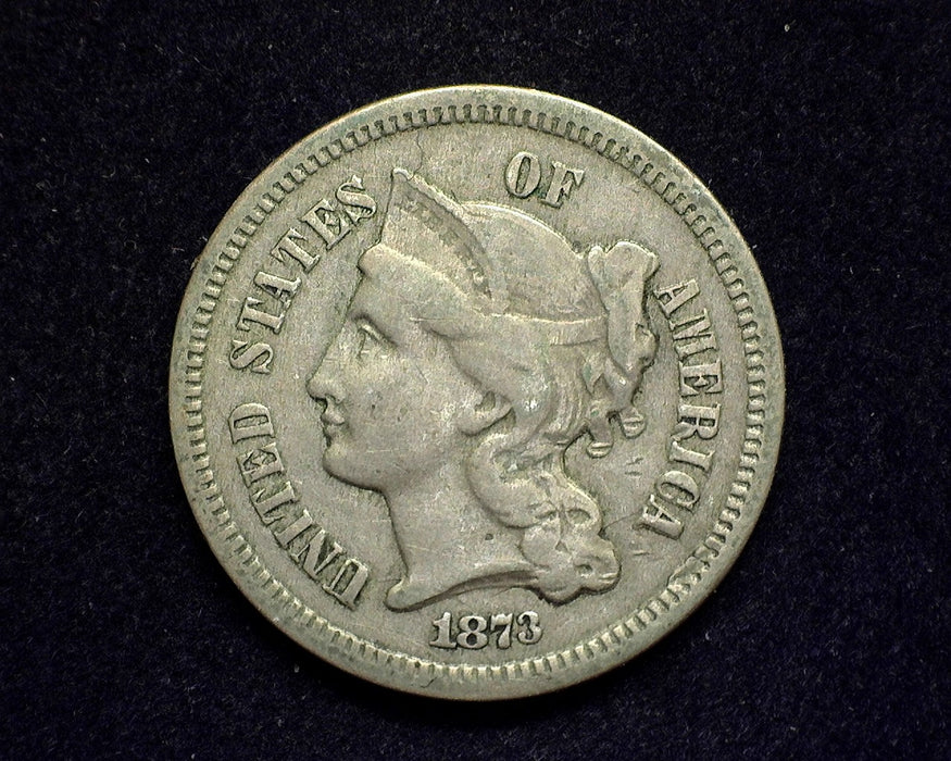 1873 Three Cent Nickel F - US Coin