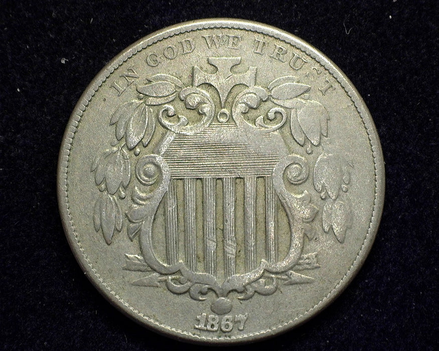 1867 Shield Nickel F - US Coin