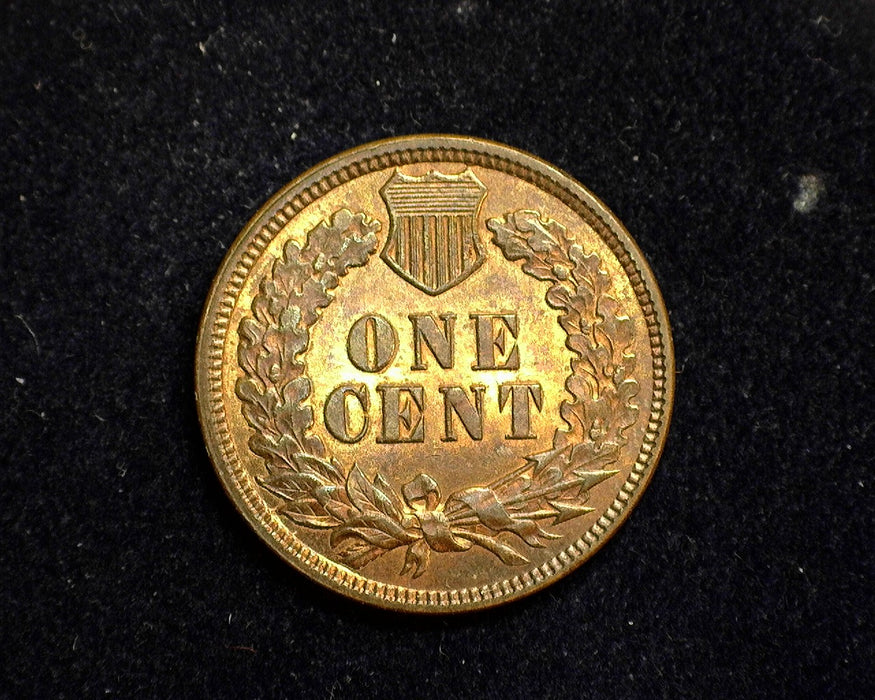 1891 Indian Head Penny/Cent Full mint lustre and Golden Red MS-64 RB - US Coin