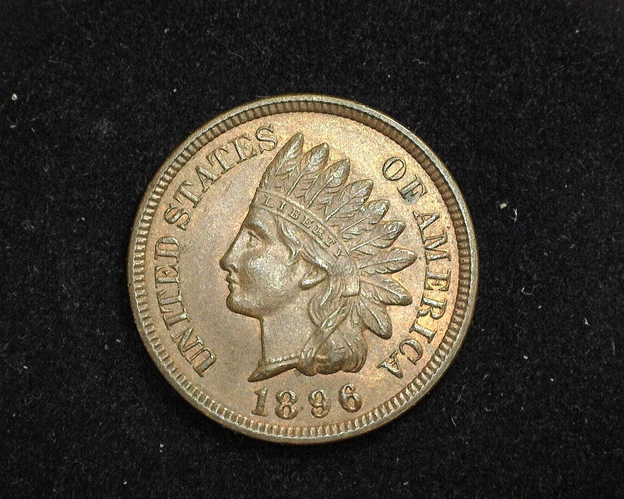 1896 Indian Head Penny/Cent Even original red brown color. MS-63 RB - US Coin