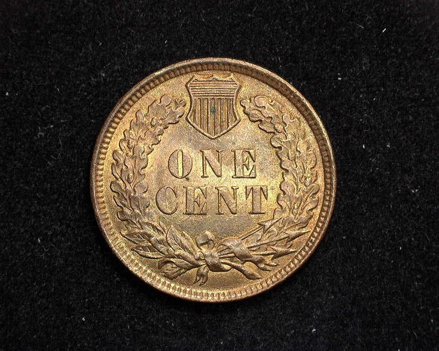 1901 Indian Head Penny/Cent Mostly red lustre coin. MS-64 RB - US Coin