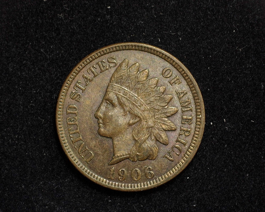 1906 Indian Head Penny/Cent Light original chocolate brown color MS-64 BN - US Coin