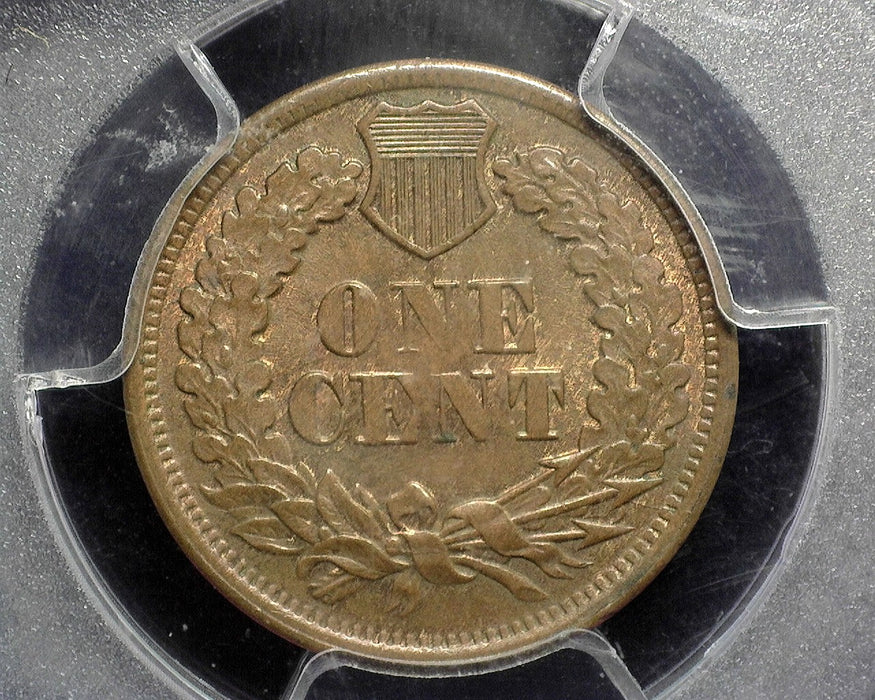 1864 Indian Head Penny/Cent PCGS MS64 BN L on ribbon - US Coin