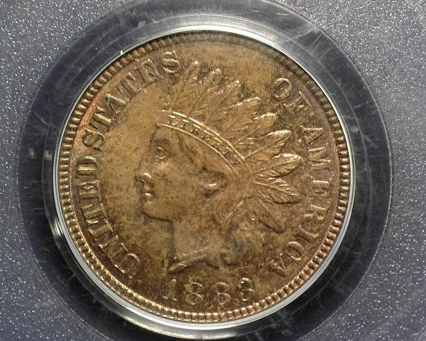 1883 Indian Head Penny/Cent PCGS MS64 RB Lots of Red - US Coin