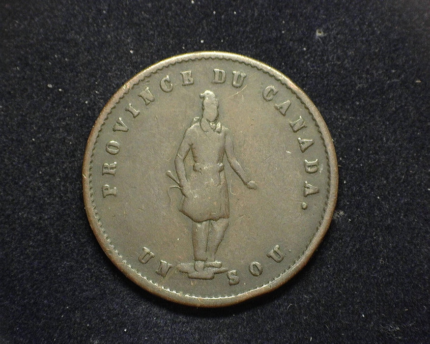 1852 Quebec Token Half Penny/Cent - Canada Coin