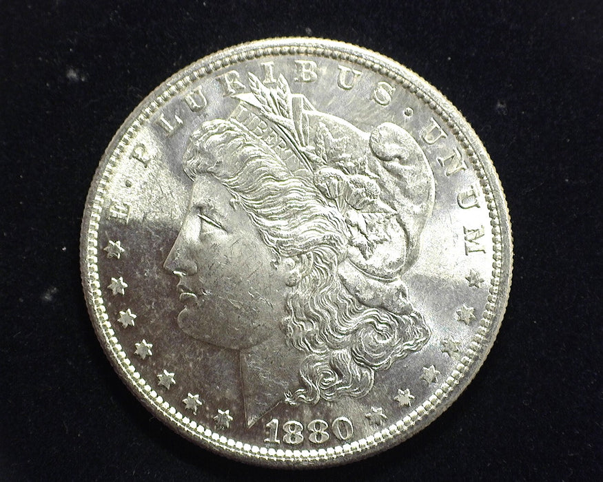 1880 S Morgan Silver Dollar BU MS63 - US Coin