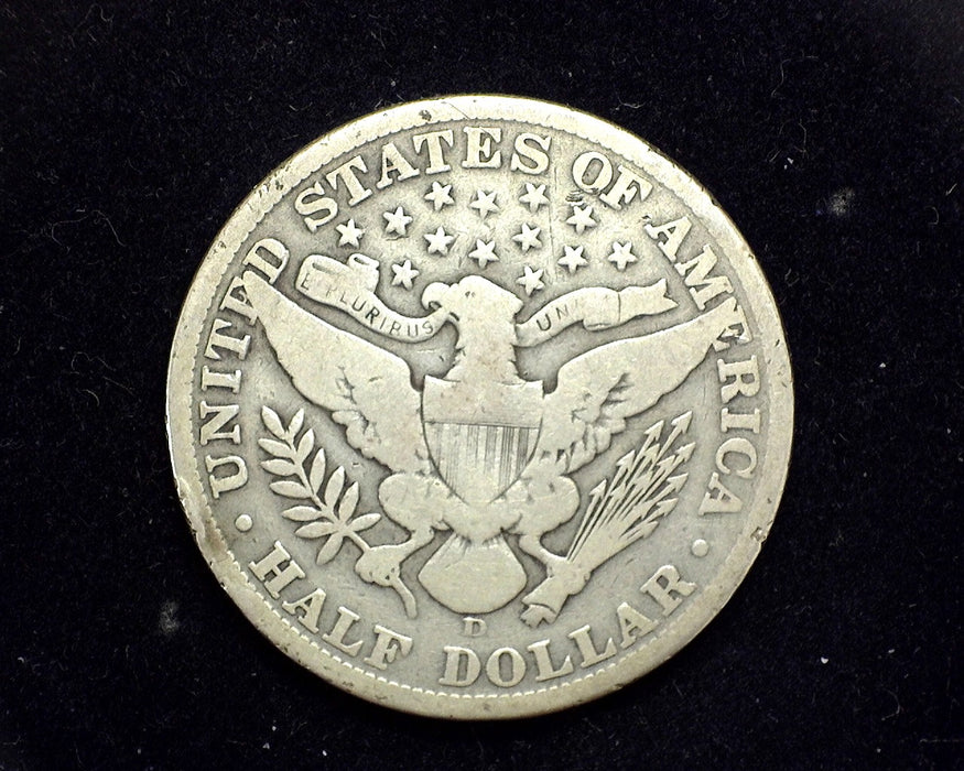 1912 D Barber Half Dollar VG - US Coin