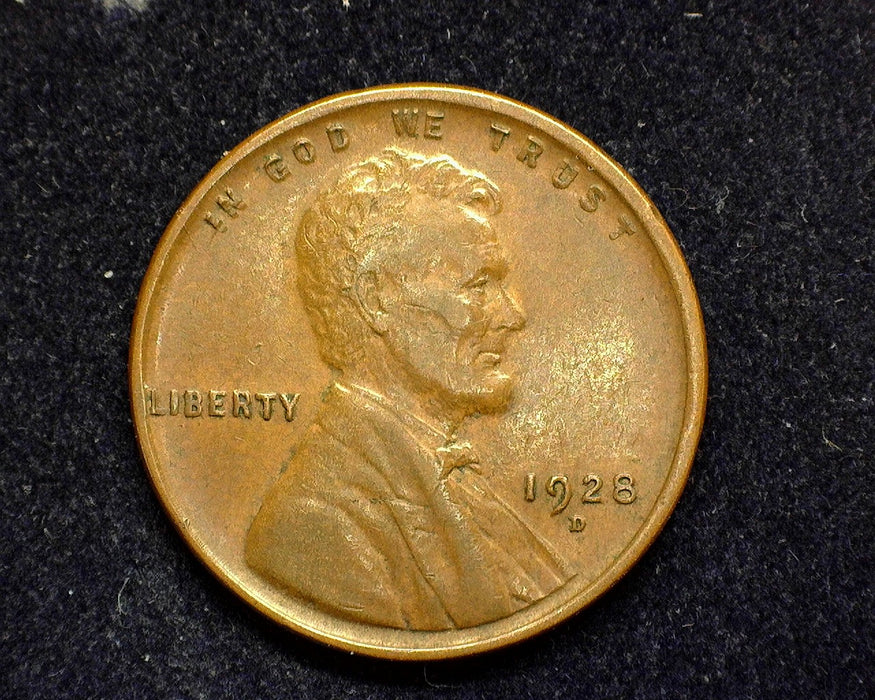 1928 D Lincoln Wheat Penny/Cent XF - US Coin