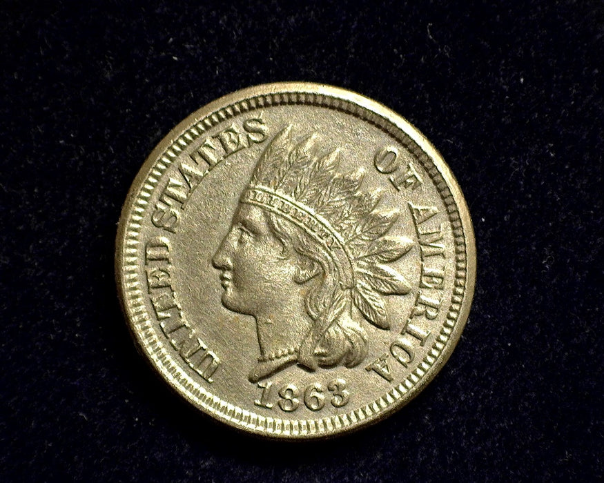 1863 Indian Head Penny/Cent XF/AU - US Coin