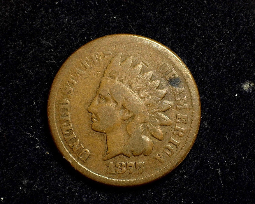 1877 Indian Head Penny/Cent G/VG - US Coin