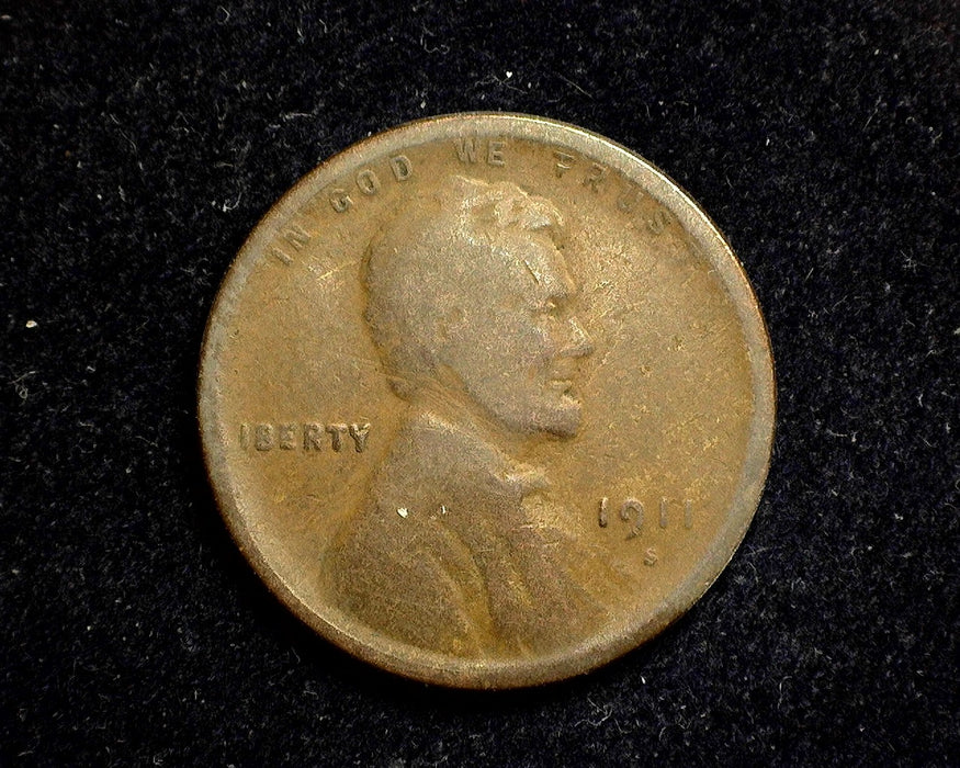 1911 S Lincoln Wheat Penny/Cent G - US Coin