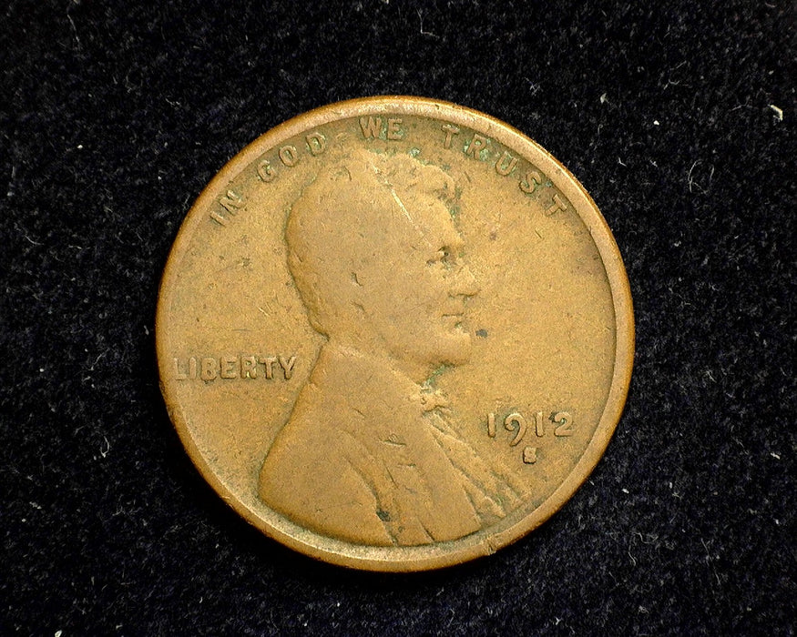 1912 S Lincoln Wheat Penny/Cent G/VG - US Coin